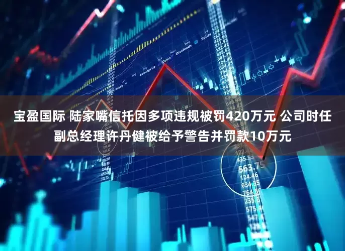 宝盈国际 陆家嘴信托因多项违规被罚420万元 公司时任副总经理许丹健被给予警告并罚款10万元