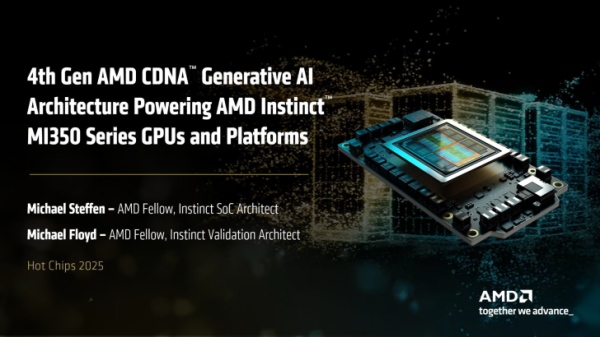 智慧财讯 AMD 最强 AI 方案: MI350 系列登场, 3nm 工艺+288GB HBM3e